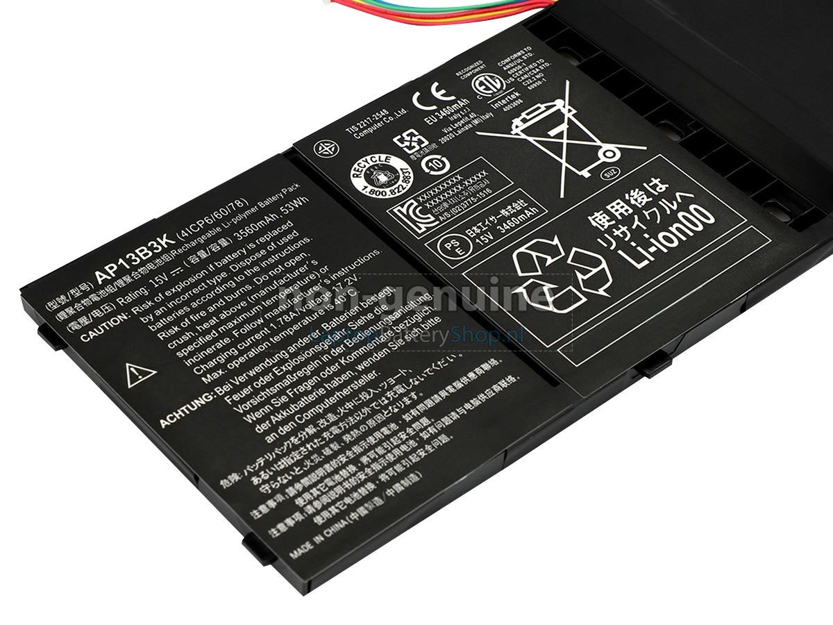 vervanging batterij voor Acer AL13B3K
