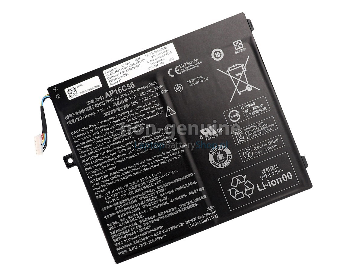 vervanging batterij voor Acer SWITCH 10 V SW5-017P-17JJ
