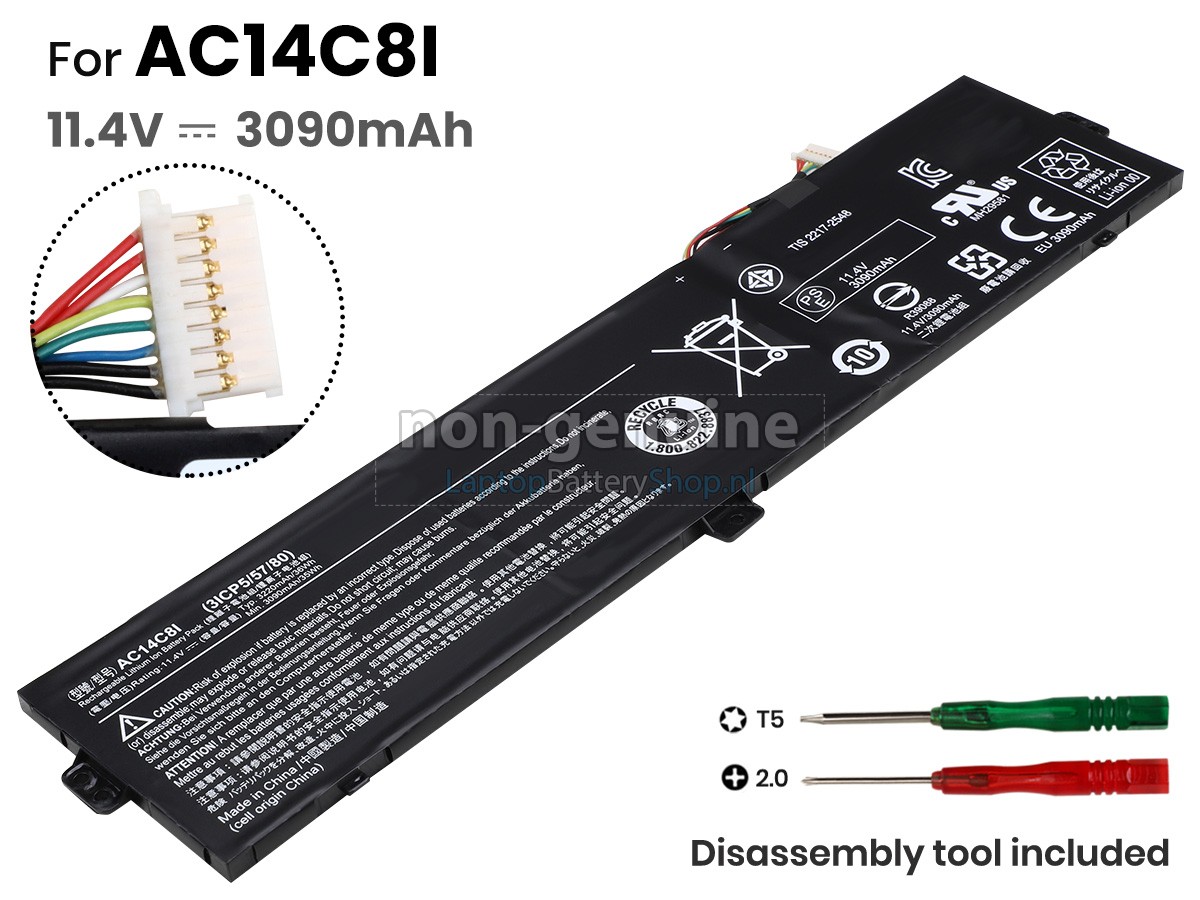 vervanging batterij voor Acer Aspire SWITCH 12 SW5-271