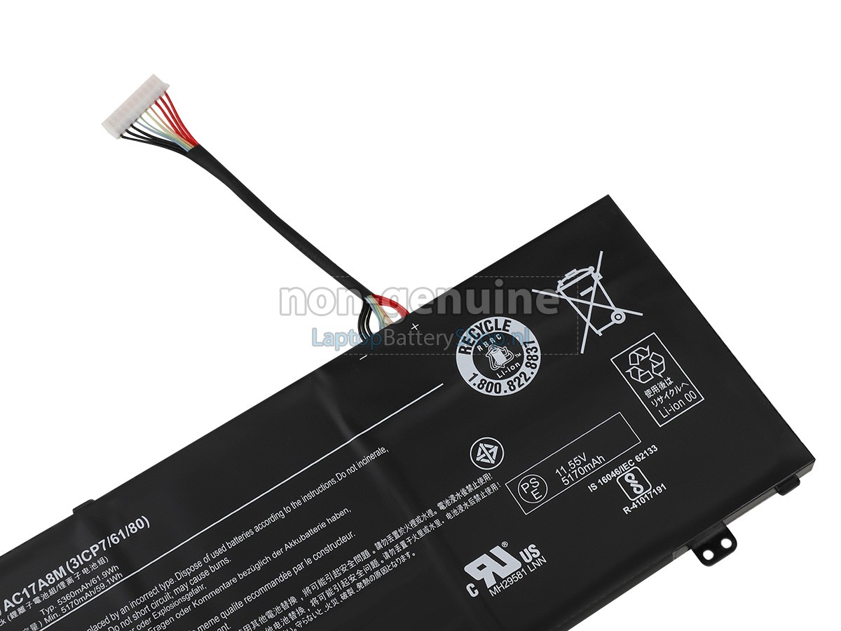 vervanging batterij voor Acer SPIN 3 SP314-52-59XY