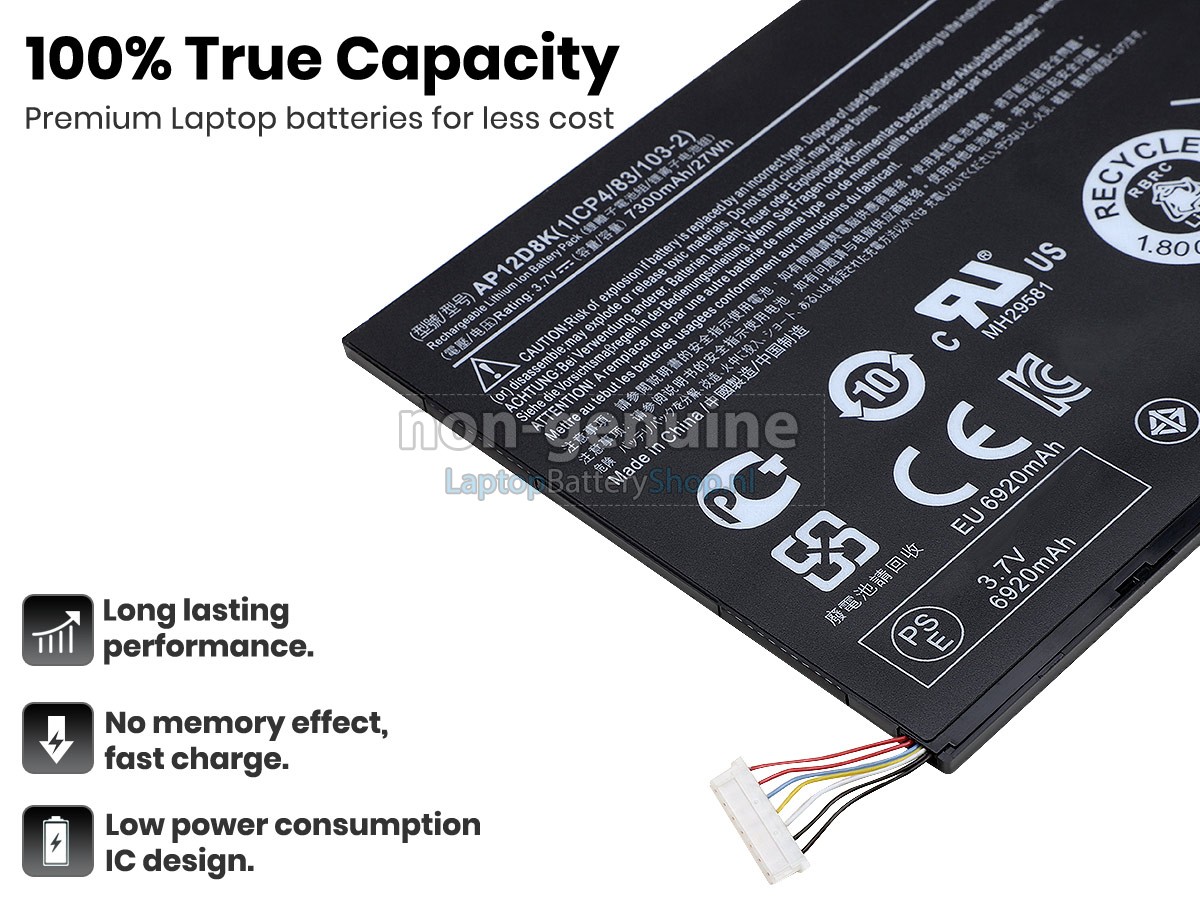 vervanging batterij voor Acer Iconia W510 32GB