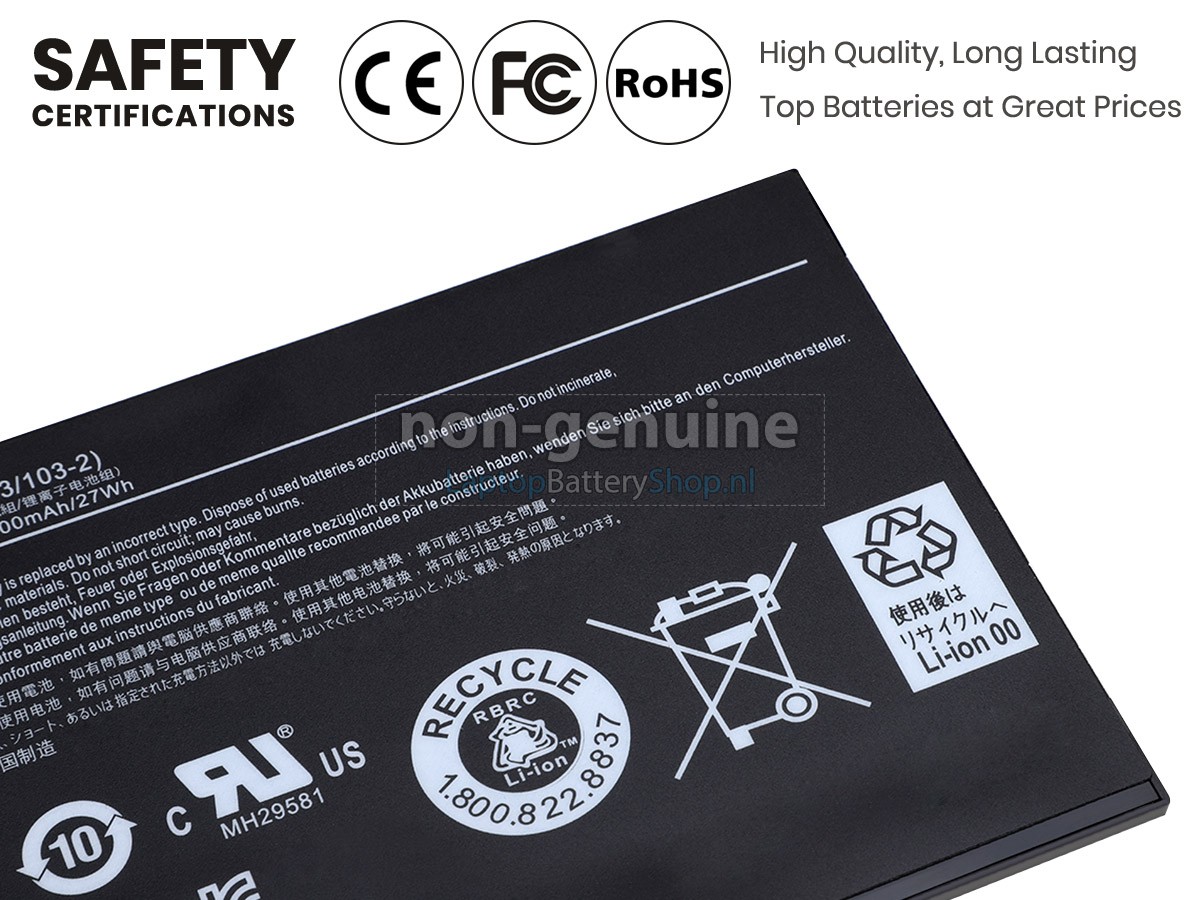 vervanging batterij voor Acer Iconia A3-A10-L879