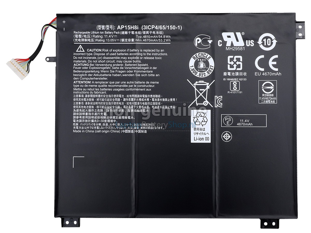 vervanging batterij voor Acer Aspire One CLOUDBOOK 14 AO1-431