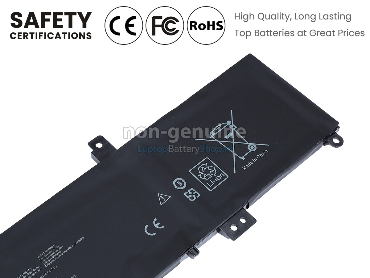 vervanging batterij voor Asus VivoBook N580VD