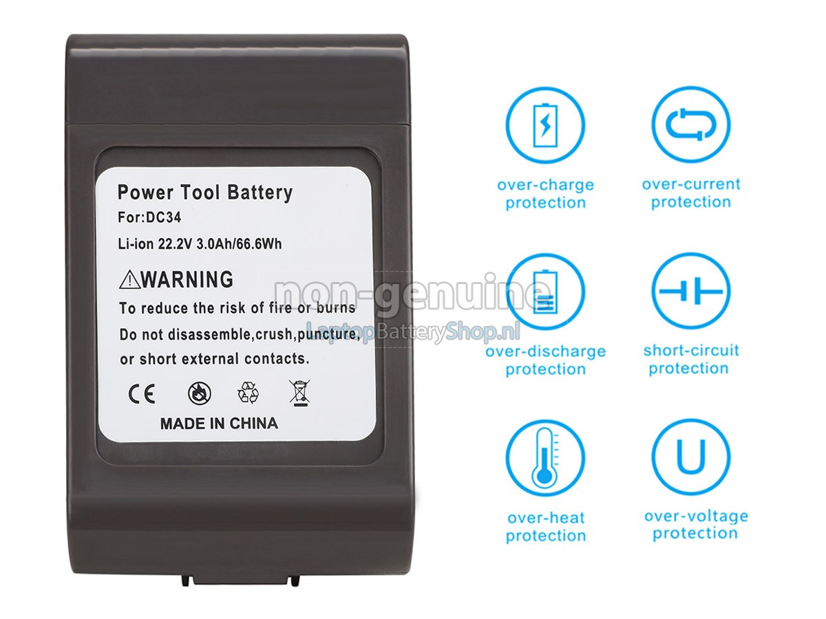 vervanging batterij voor Dyson 17083-07