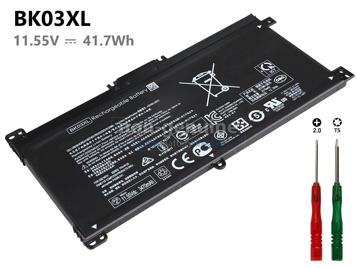 vervanging batterij voor HP BK03XL