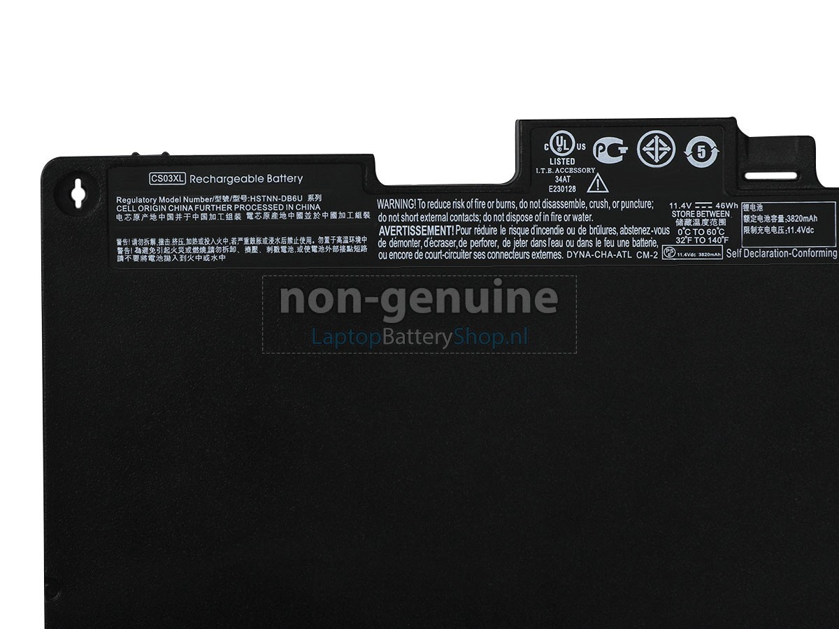 vervanging batterij voor HP EliteBook 840 G3
