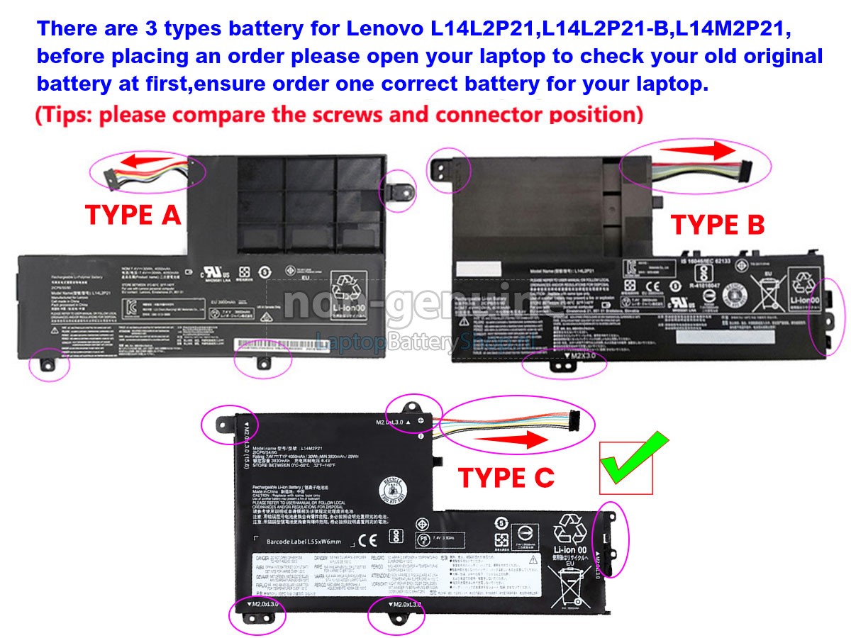 vervanging batterij voor Lenovo IdeaPad 520S-14IKB