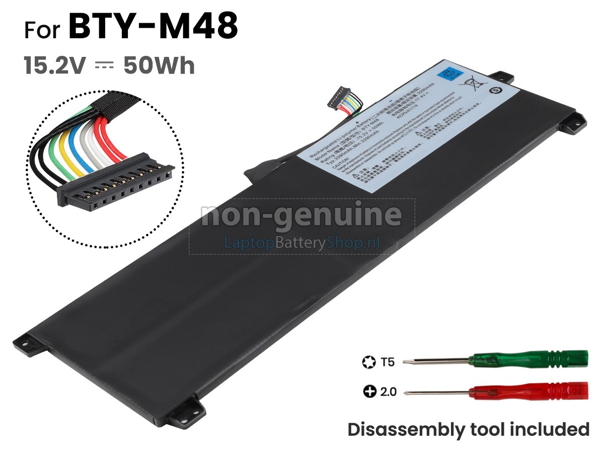 vervanging batterij voor Mechrevo BTY-M48