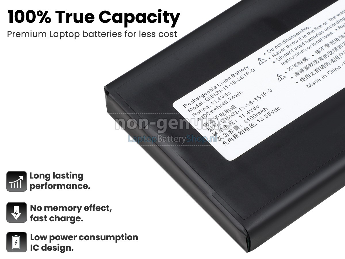 vervanging batterij voor Mechrevo Z7M-KP7S