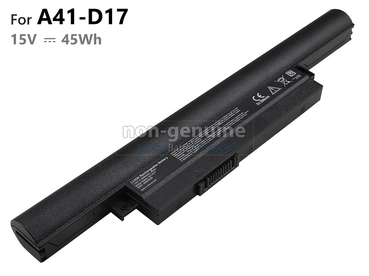 vervanging batterij voor Medion A41-D17