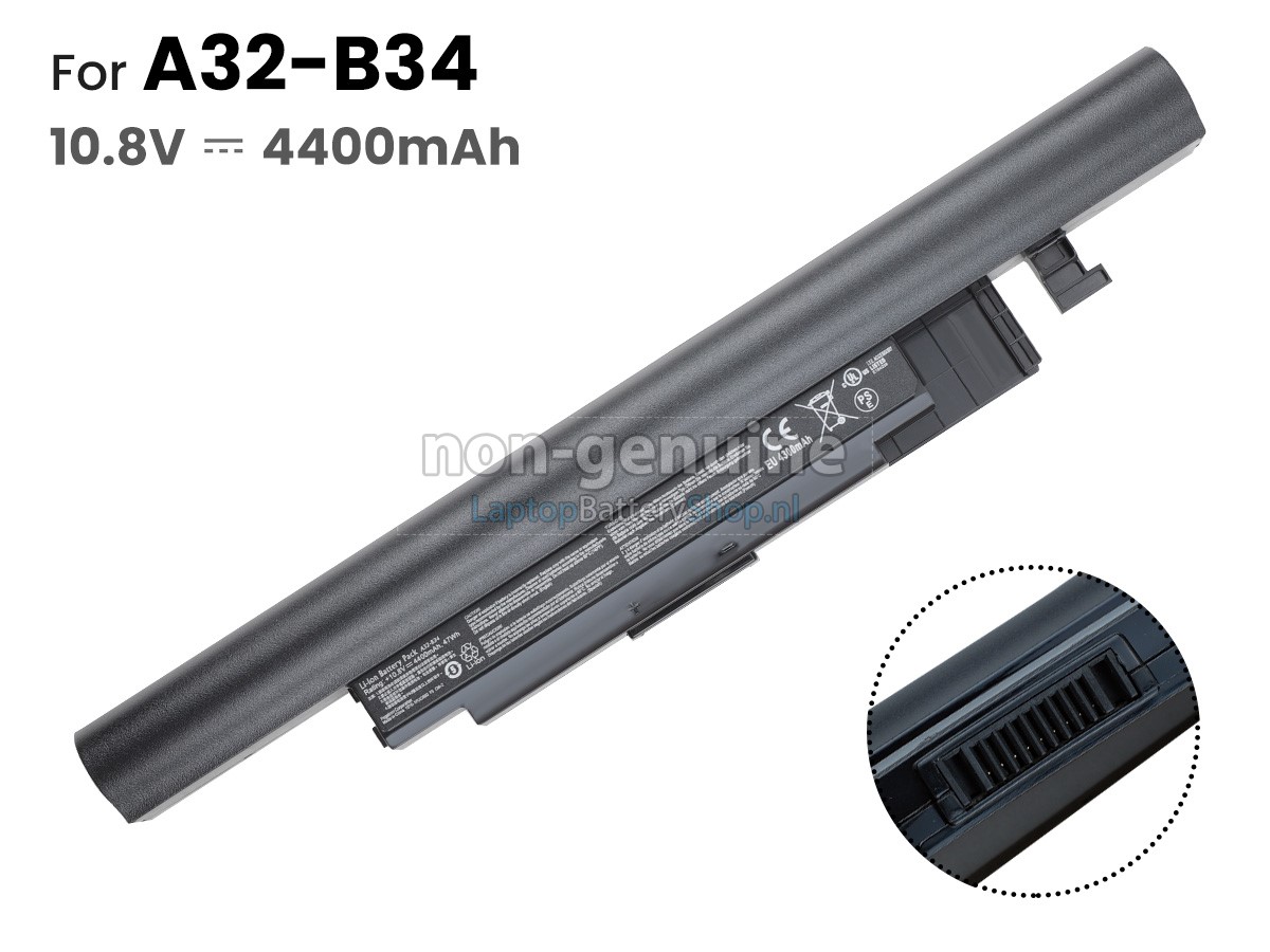 vervanging batterij voor Medion A32-B34