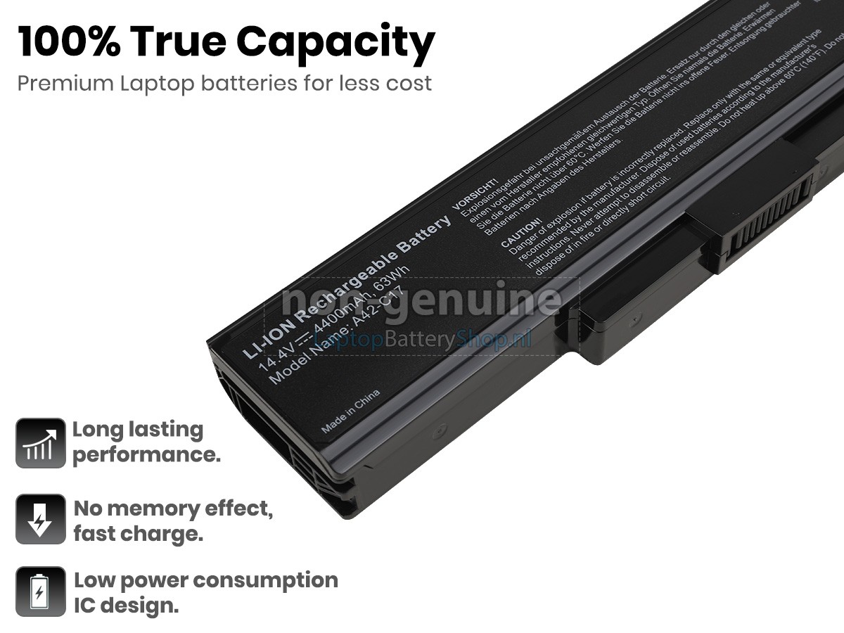 vervanging batterij voor Medion A41-C17