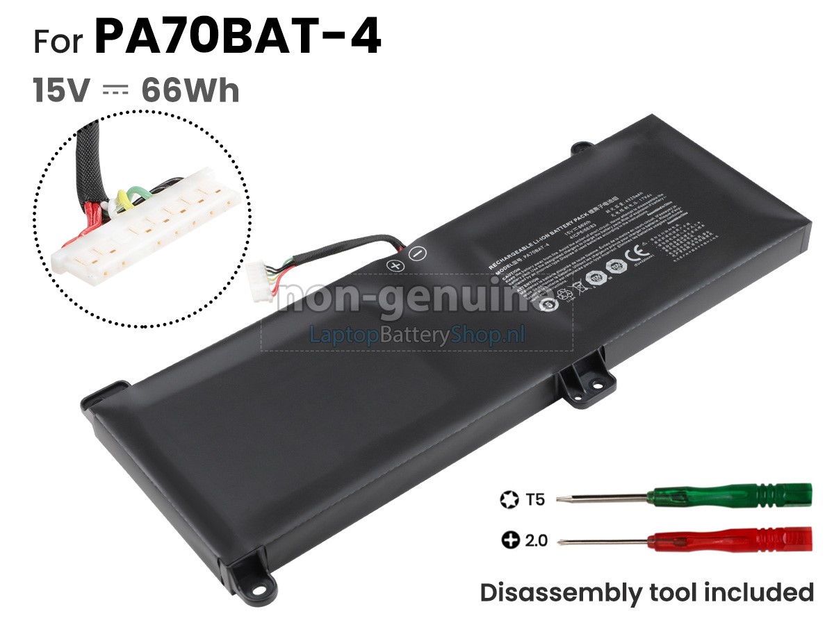 vervanging batterij voor Medion PA70BAT-4