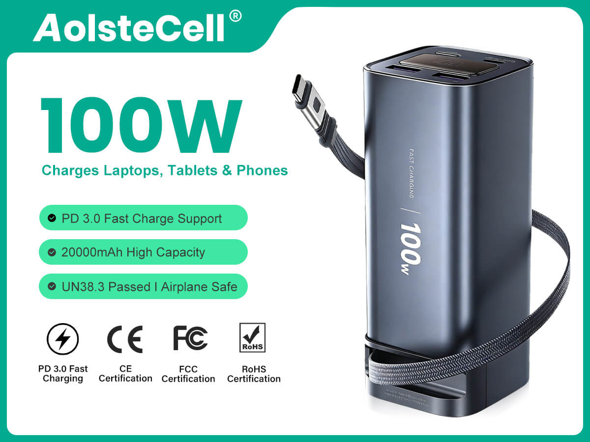 FC-22-100W Powerbank voor laptops en smartphones