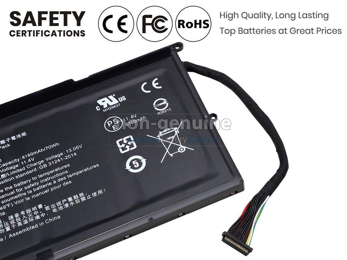 vervanging batterij voor Razer RZ09-0220
