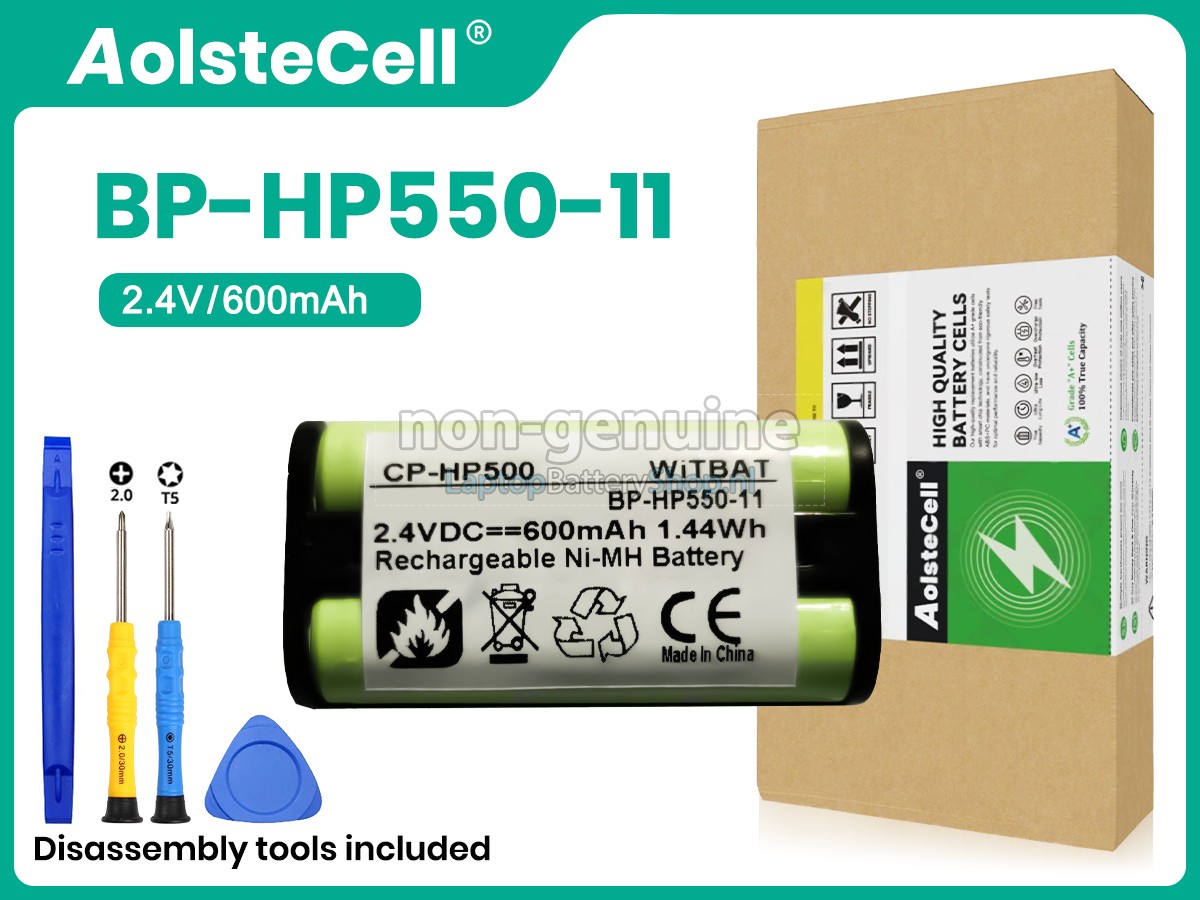 Batteria Sostitutiva Per Cuffie Sony BP-HP550-11 – 700 MAh, 2,4 V, Ni-MH – Compatibile Con MDR-RF4000 E Altri Modelli
