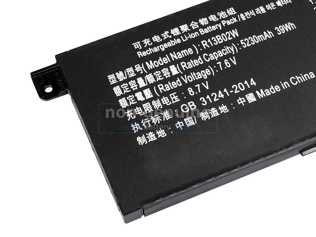 vervanging batterij voor XiaoMi R13B02W